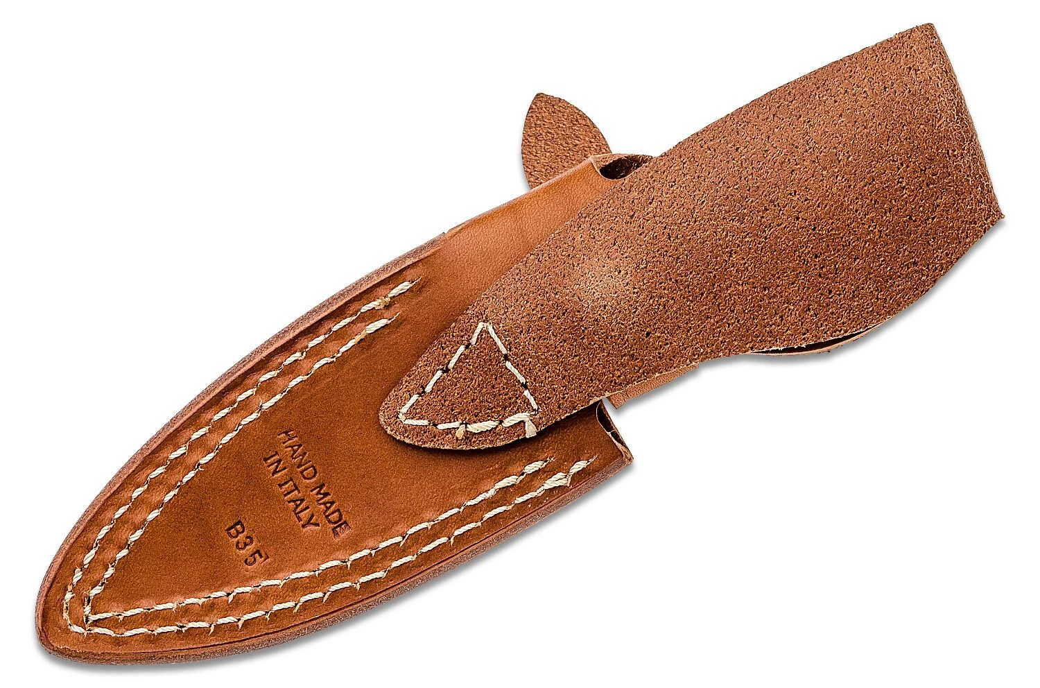 Lionsteel Fixed Blade SLEIPNER Satin Olive Wood Handle, Leather Sheath B35 UL 6 Lionsteel Fixed Blade SLEIPNER Satin Olive Wood Handle, Leather Sheath B35 UL – Bild 4