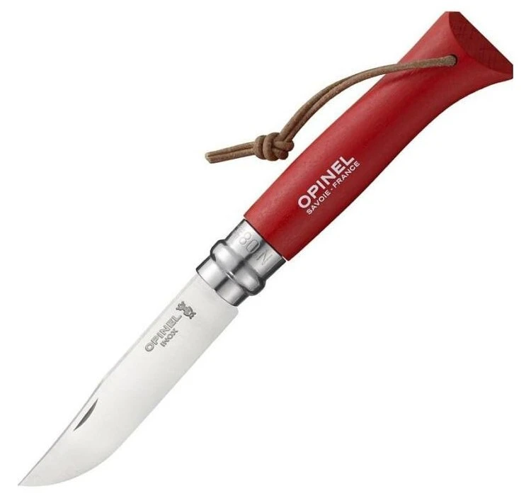 Opinel 1705 N8 Inox Rot Griff Aus Buchenholz Rot 3 Opinel 1705 N8 Inox Rot Griff Aus Buchenholz Rot