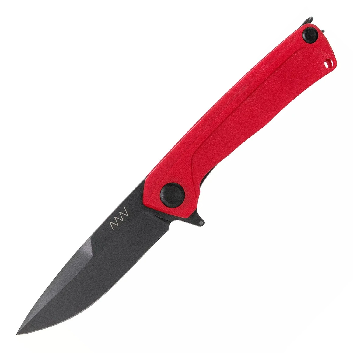 ANV Knives ANVZ100-025 Z100 Sleipner DLC Black Plain Edge Liner Lock G10 Red 3 ANV Knives ANVZ100-025 Z100 Sleipner DLC Black Plain Edge Liner Lock G10 Red