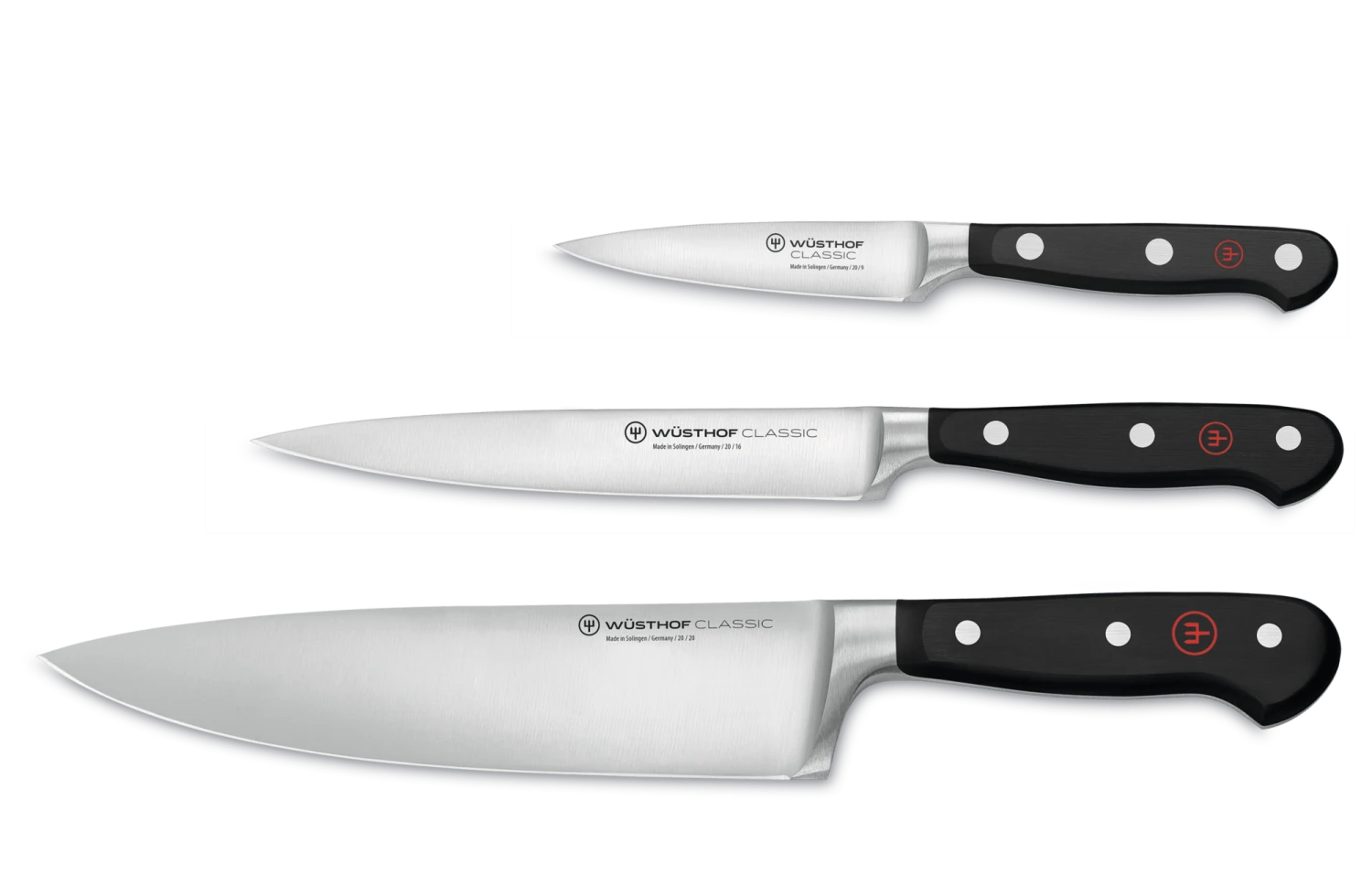 Wüsthof 1120160301 Classic Messerset 3-teilig 3 Wüsthof 1120160301 Classic Messerset 3-teilig