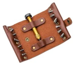 CRKT CR-9911 Hex Bit Driver Leather Tool Roll