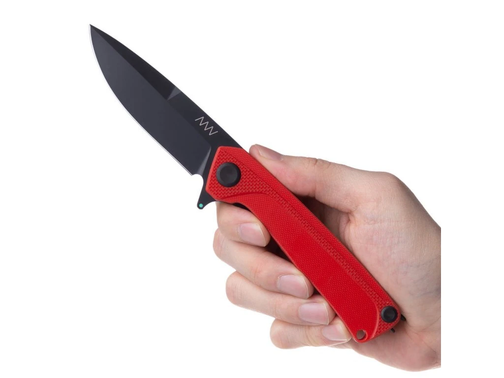 ANV Knives ANVZ100-025 Z100 Sleipner DLC Black Plain Edge Liner Lock G10 Red 4 ANV Knives ANVZ100-025 Z100 Sleipner DLC Black Plain Edge Liner Lock G10 Red – Bild 2