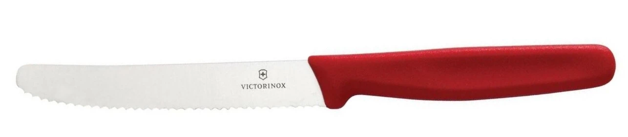 Victorinox 5.0831 Tomatenmesser 11cm Rot 4 Victorinox 5.0831 Tomatenmesser 11cm Rot – Bild 2