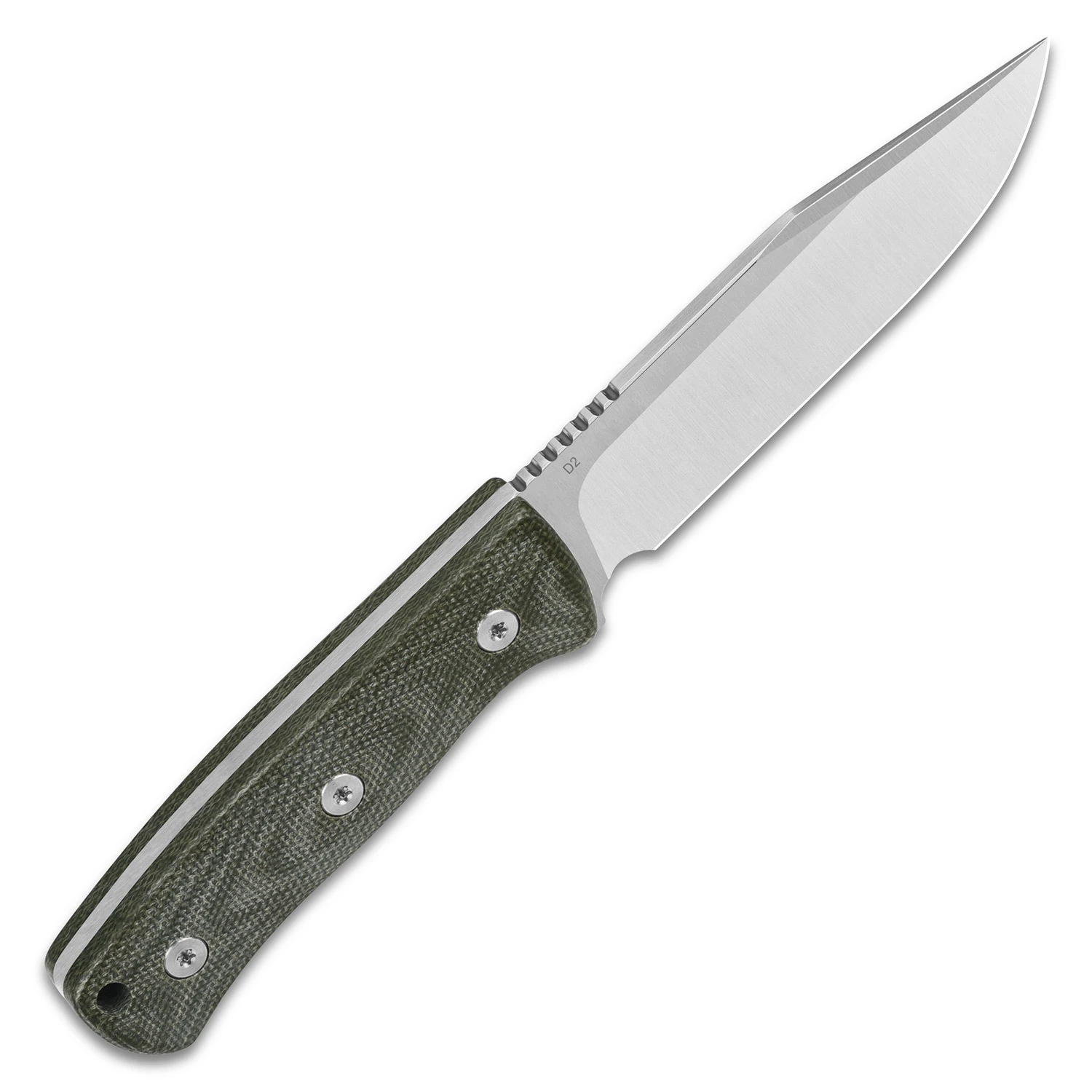QSP Knife Bison V2, Satin D2 Blade, Green Micarta Handle QS134-C 4 QSP Knife Bison V2, Satin D2 Blade, Green Micarta Handle QS134-C – Bild 2