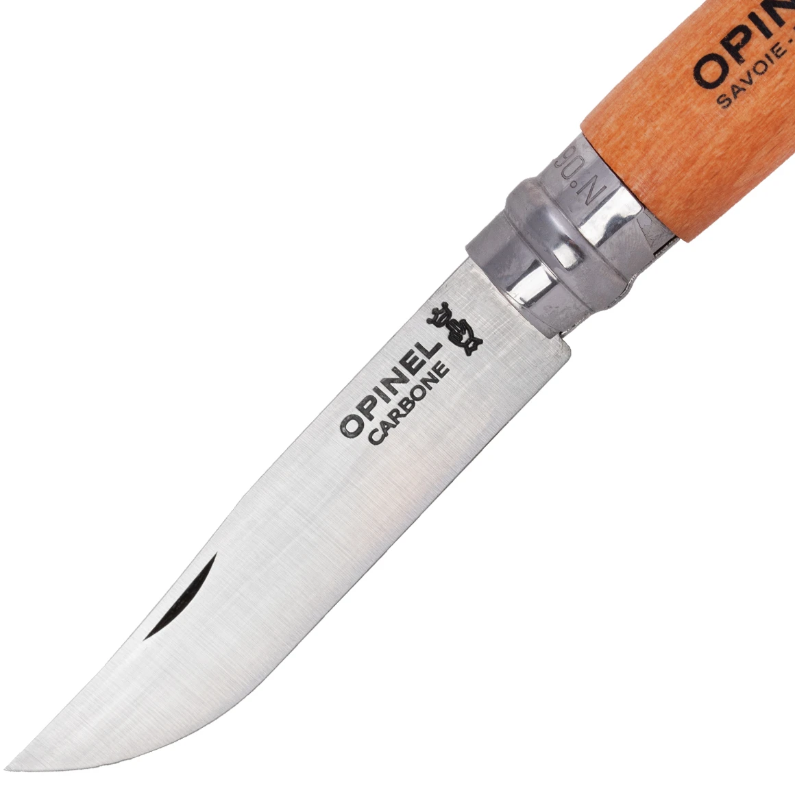 Opinel 113060 N06 Carbon Griff Aus Buchenholz 4 Opinel 113060 N06 Carbon Griff Aus Buchenholz – Bild 2