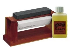 Herbertz Wooden Stand With 3 Sharpening Stones, Set 288415