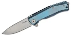 Lionsteel Myto Folding Knife M390 Blade, BLUE Titanium Handle MT01 BL