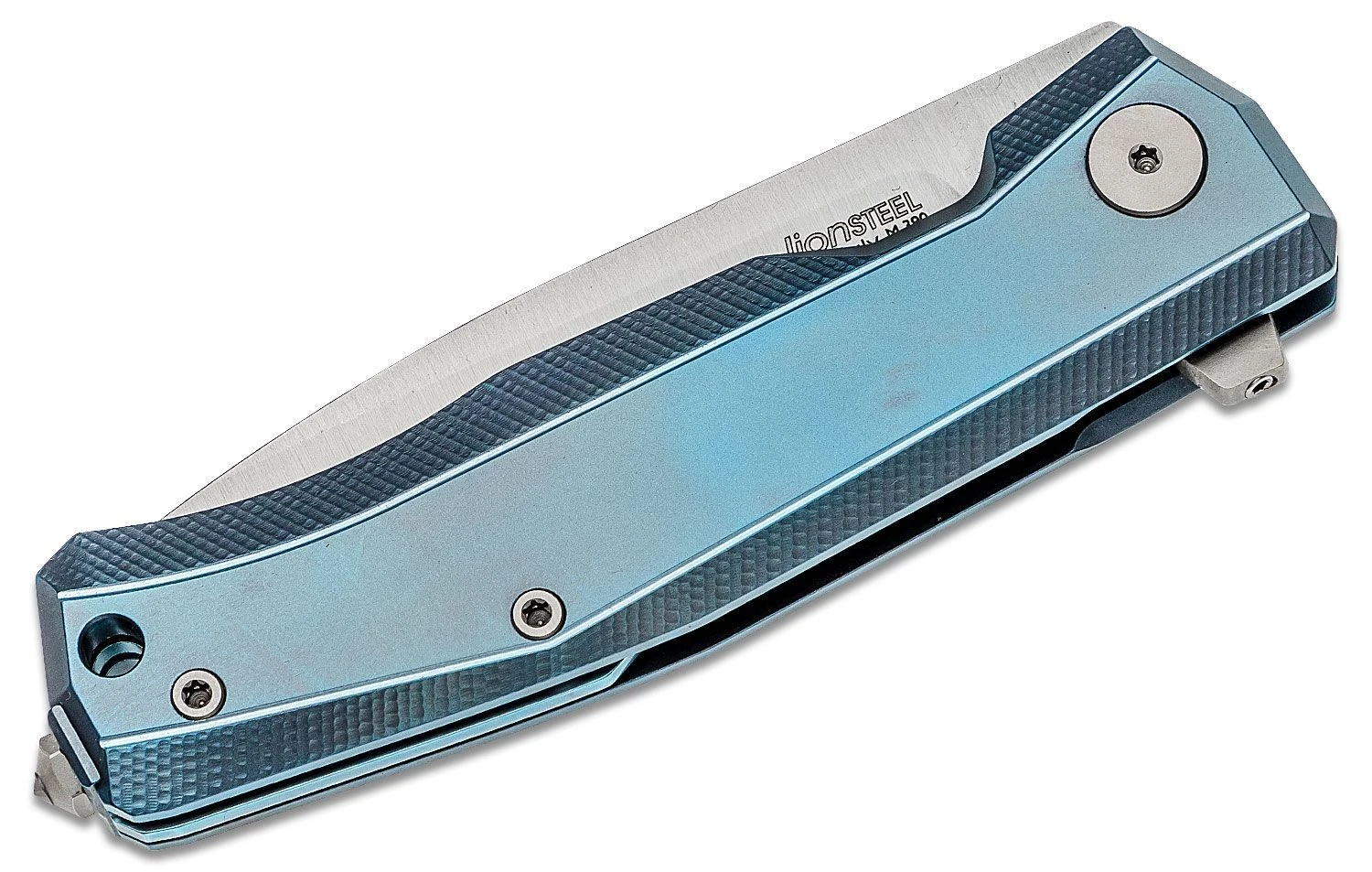 Lionsteel Myto Folding Knife M390 Blade, BLUE Titanium Handle MT01 BL 4 Lionsteel Myto Folding Knife M390 Blade, BLUE Titanium Handle MT01 BL – Bild 2
