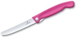 Victorinox 6.7836.F5B Swiss Classic Tomatenmesser Faltbar, Rosa