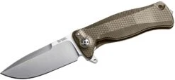 Lionsteel Solid Titanium Knife, RotoBlock, Sleipner BRONZE With FLIPPER SR11 B