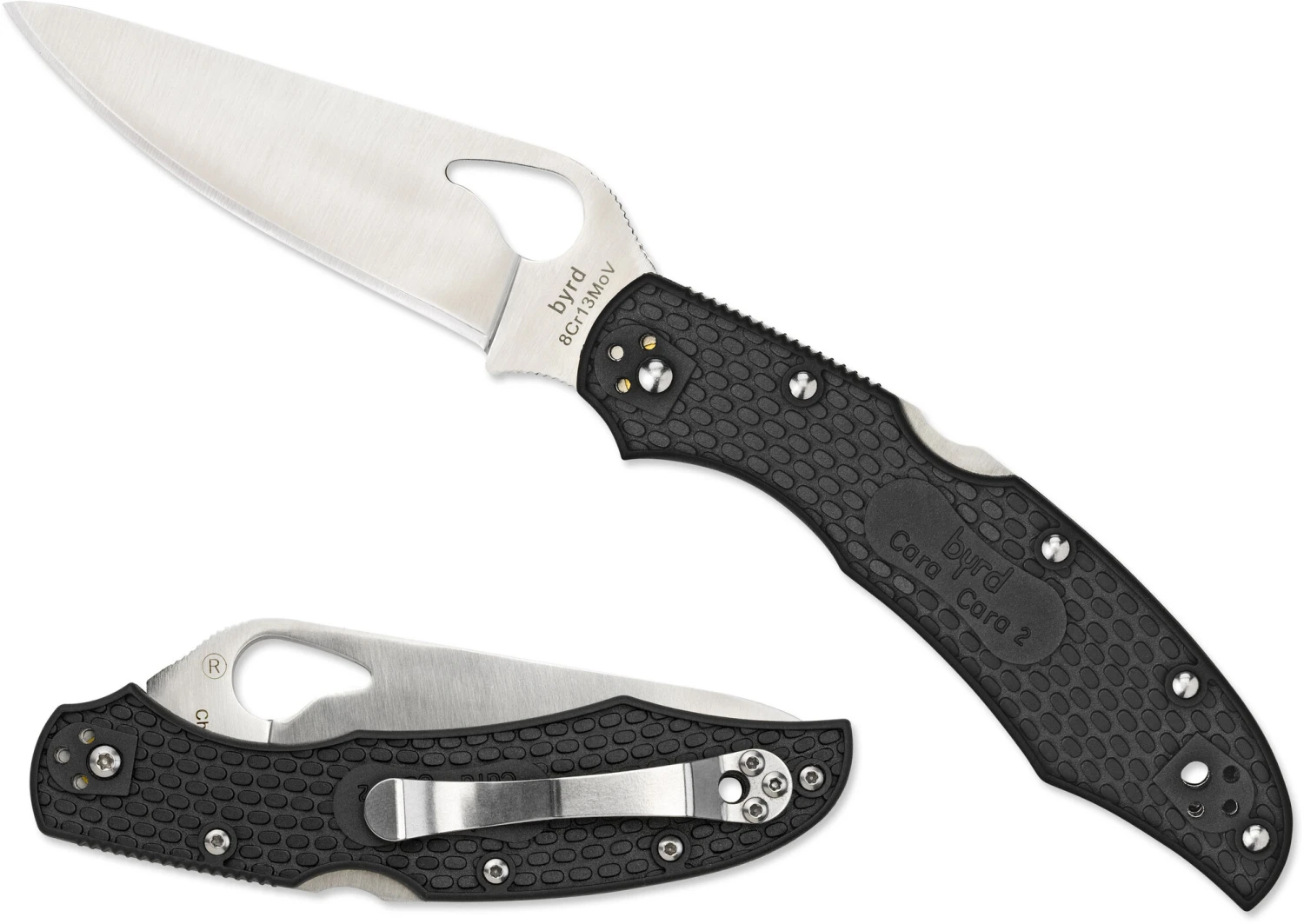 Spyderco BY03PBK2 Byrd Cara Cara 2 Lightweight Black 4 Spyderco BY03PBK2 Byrd Cara Cara 2 Lightweight Black – Bild 2