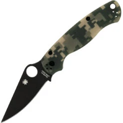 Spyderco C81GPCMOBK2 Para Military 2 G-10 Camo Black Blade
