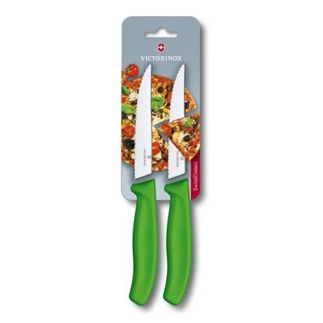 Victorinox 6.7936.12L4B Steakmesser 2St. Blister Grün 3 Victorinox 6.7936.12L4B Steakmesser 2St. Blister Grün