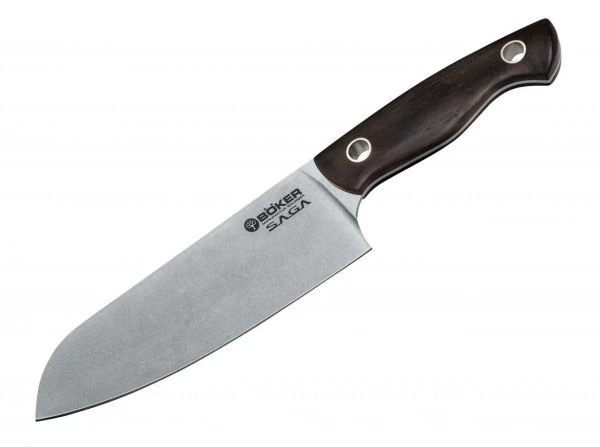 Böker Manufaktur 130366 Saga Santoku Griff Aus Grenadillholz 4 Böker Manufaktur 130366 Saga Santoku Griff Aus Grenadillholz – Bild 2
