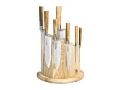 Böker Manufaktur 130445SET Damast Olive Set 6-teilig