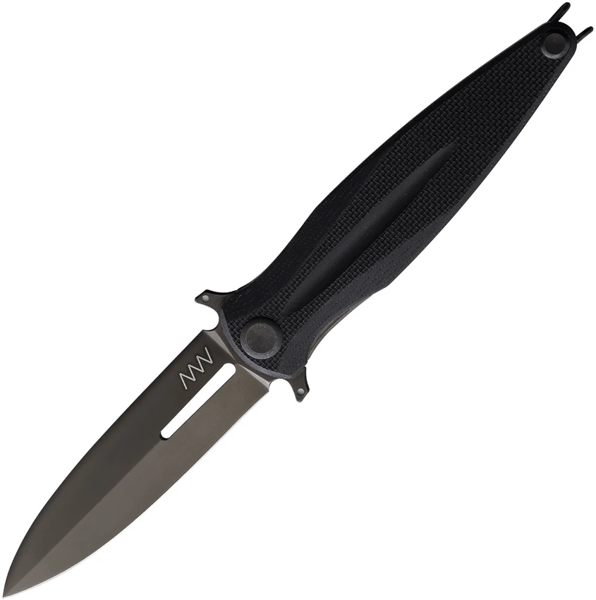 ANV Knives ANVZ400-009 Z400 Sleipner DLC Liner Lock Plain Edge G10 Black 3 ANV Knives ANVZ400-009 Z400 Sleipner DLC Liner Lock Plain Edge G10 Black