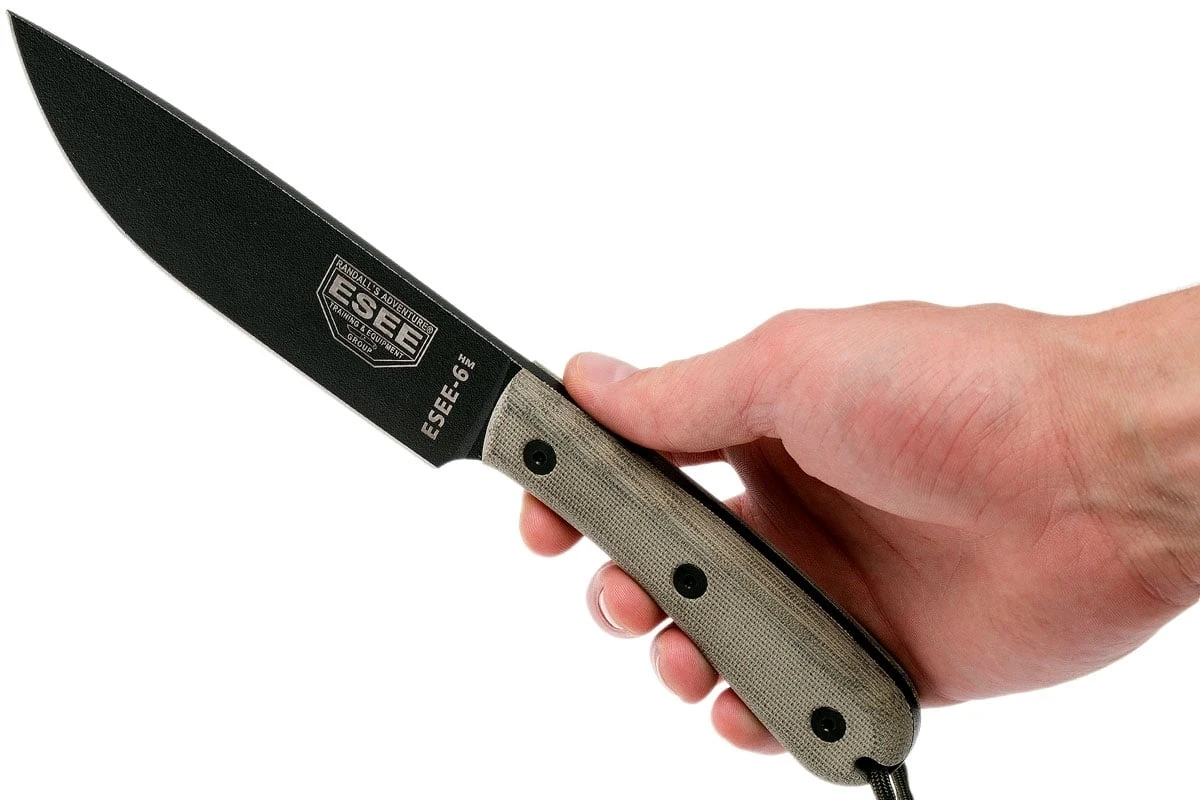 ESEE Knives ESEE-6HM-B Model 6 Bushcraft Knife Modified Handle, Leather Sheath 10 ESEE Knives ESEE-6HM-B Model 6 Bushcraft Knife Modified Handle, Leather Sheath – Bild 8