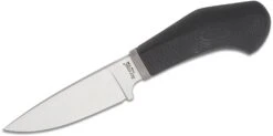 Lionsteel Fixed Knife M390 Blade BLACK G10 Handle, Ti Guard, Leather Sheath WL1 GBK